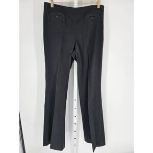 Etcetera Women's Black Blended Fiber Elastic Mid Rise Dress Pant Size 6